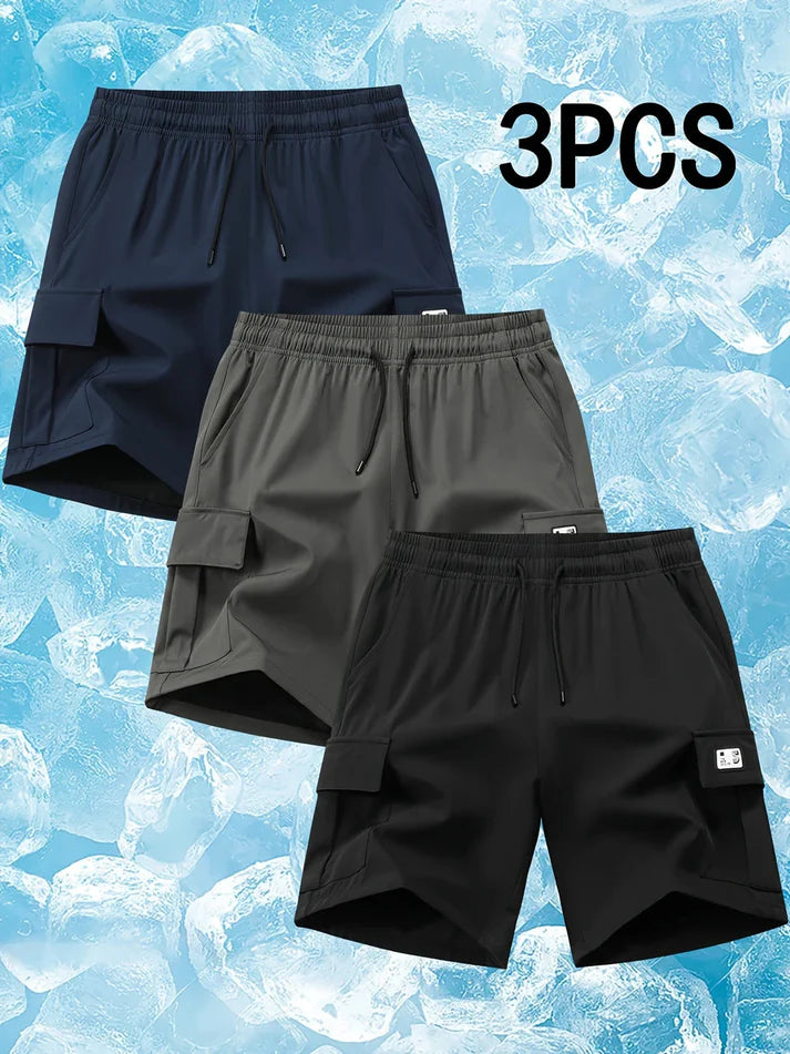 Men’s Cotton Casual Cargo Shorts (Pack of 3) – Ultimate Comfort & Style
