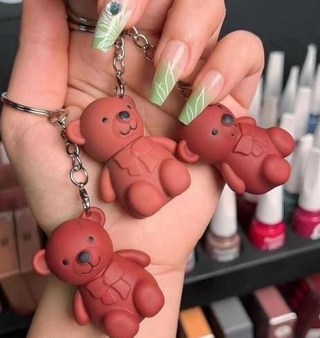Keychain Bear Matte Lipstick 2 in 1  – Pack of 2 (Assorted Colors)