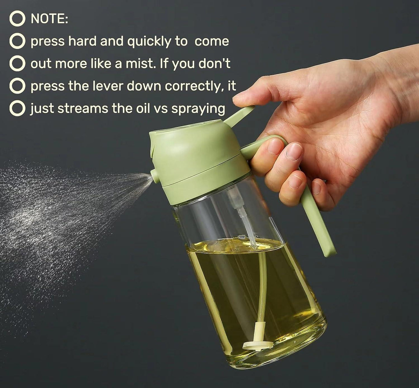 Portable Oil Dispenser & Sprayer (500ML)