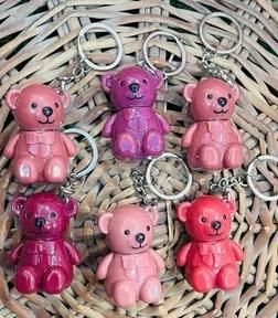 Keychain Bear Matte Lipstick 2 in 1  – Pack of 2 (Assorted Colors)
