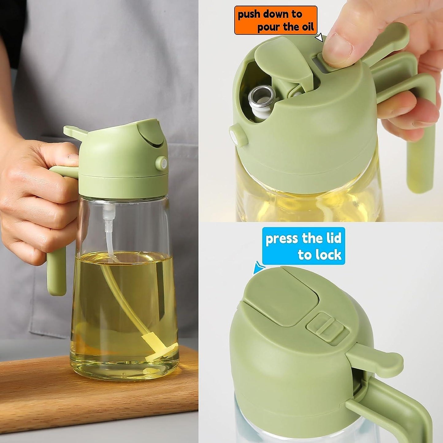 Portable Oil Dispenser & Sprayer (500ML)