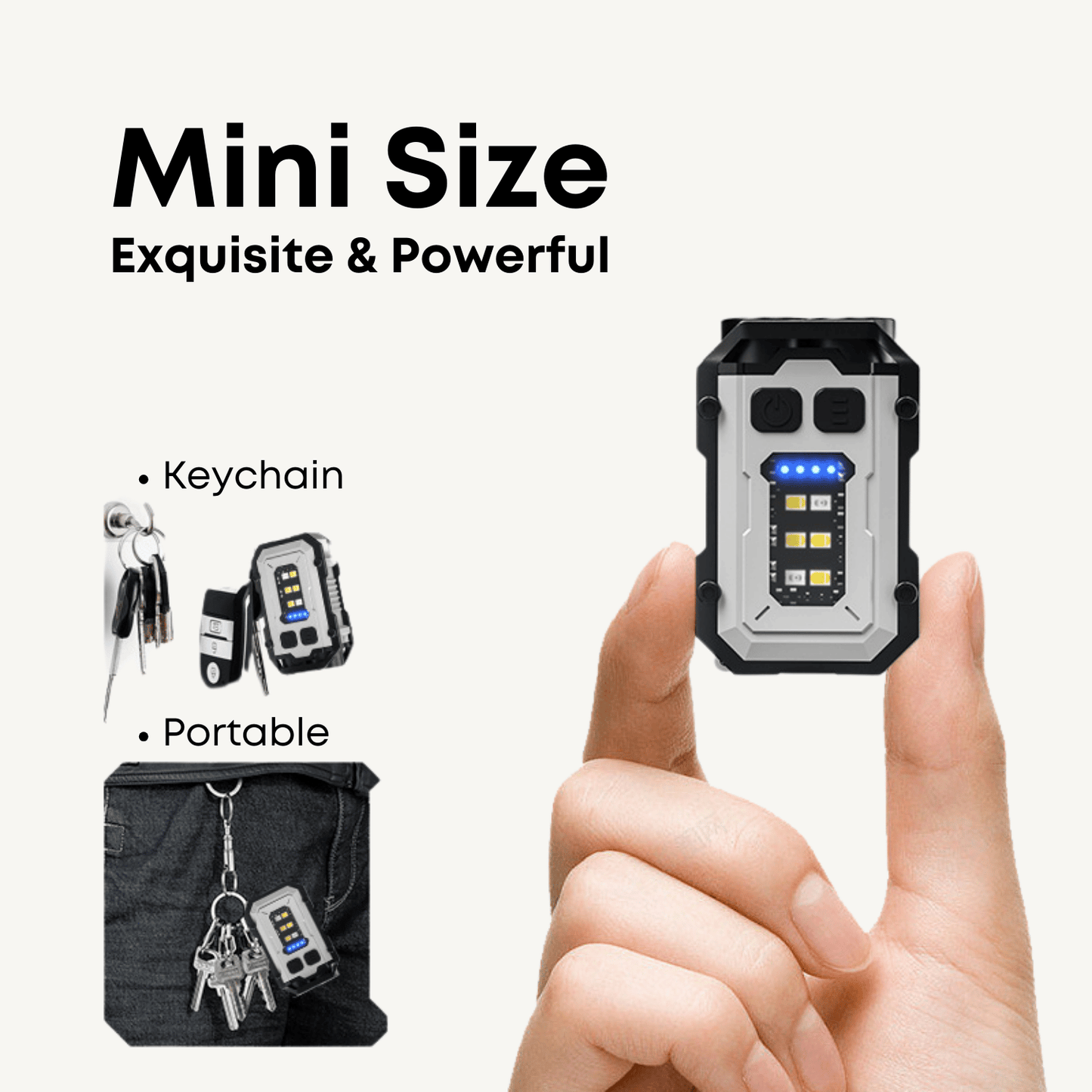 Portable EDC Flashlight ™ Powerful Pocket Torch Light (Buy 1 Get 1 Free)