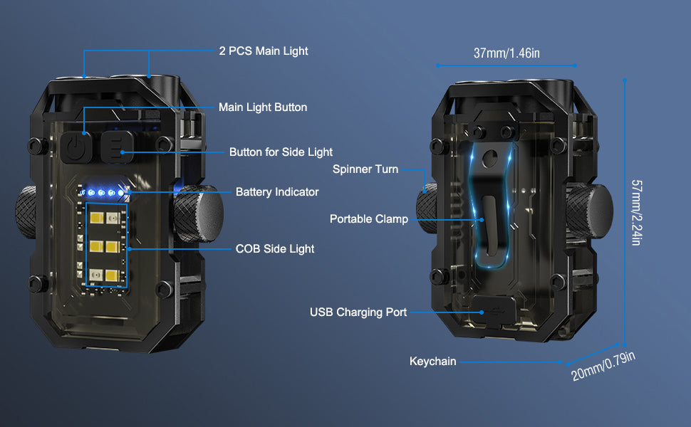 Powerful Pocket Mini Torch Light version 2.0 (Buy 2 Get 2 Free)