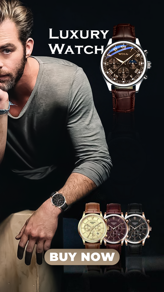 High-quality Men's Luxury belt Fashion quartz watch